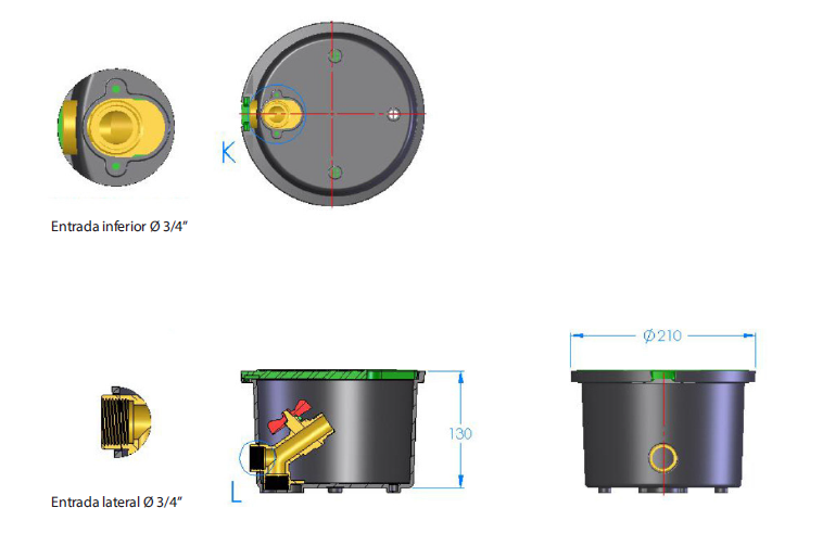 ARQUETA CIR-GRIFO COMPLETA
